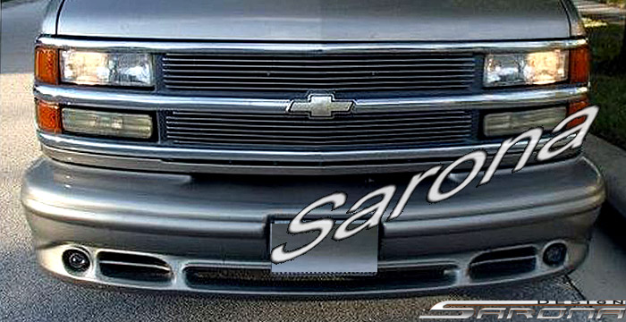Custom Chevy Express Van  All Styles Front Bumper (1996 - 2002) - $590.00 (Part #CH-020-FB)